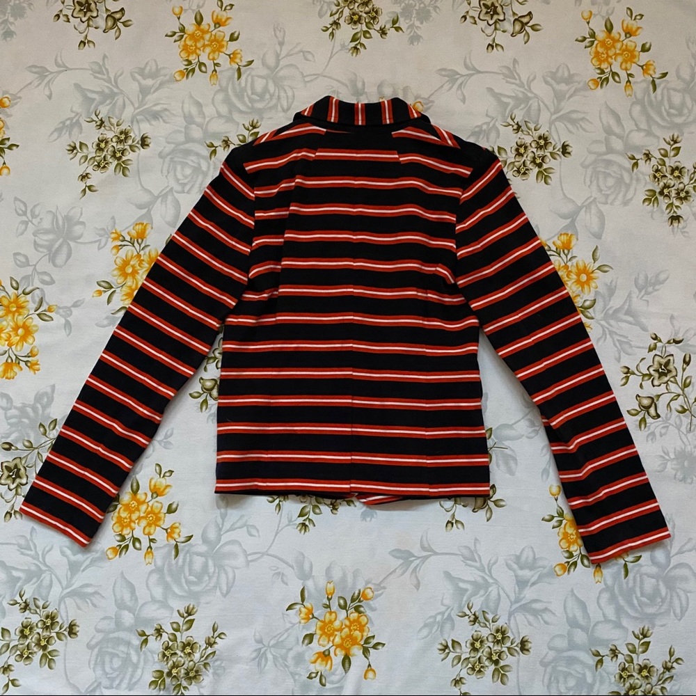 J. Crew Size XS Knit Striped Blazer - Picture 3 of 8